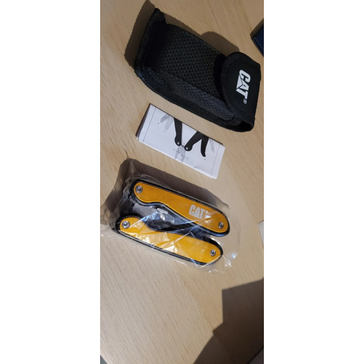 CAT 11in1 Micro Pliers With LED Screwdriver Wire Cutter Hiking Camping Fishing